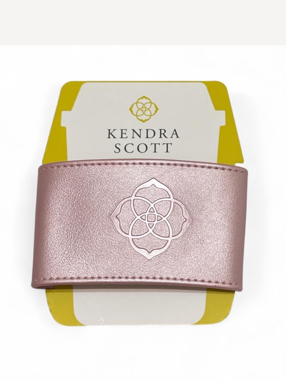 Kendra Scott Pink Metallic Leather Drink Sleeve